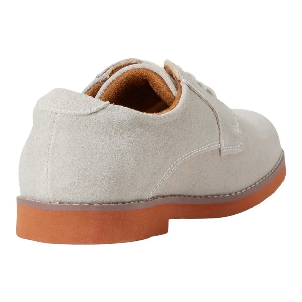 Florsheim‎ Kearney Jr. Boys White Suede Oxford Dress Shoes Size 10M Kids